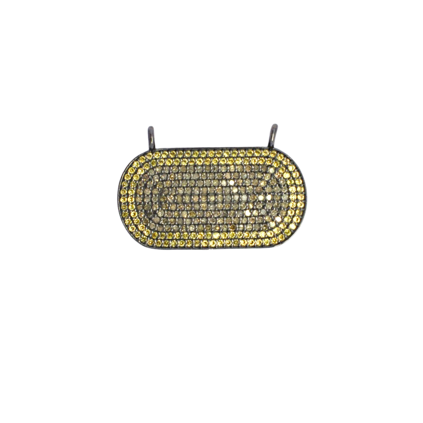 Yellow Sapphire Finding Connector Pendants With Diamonds