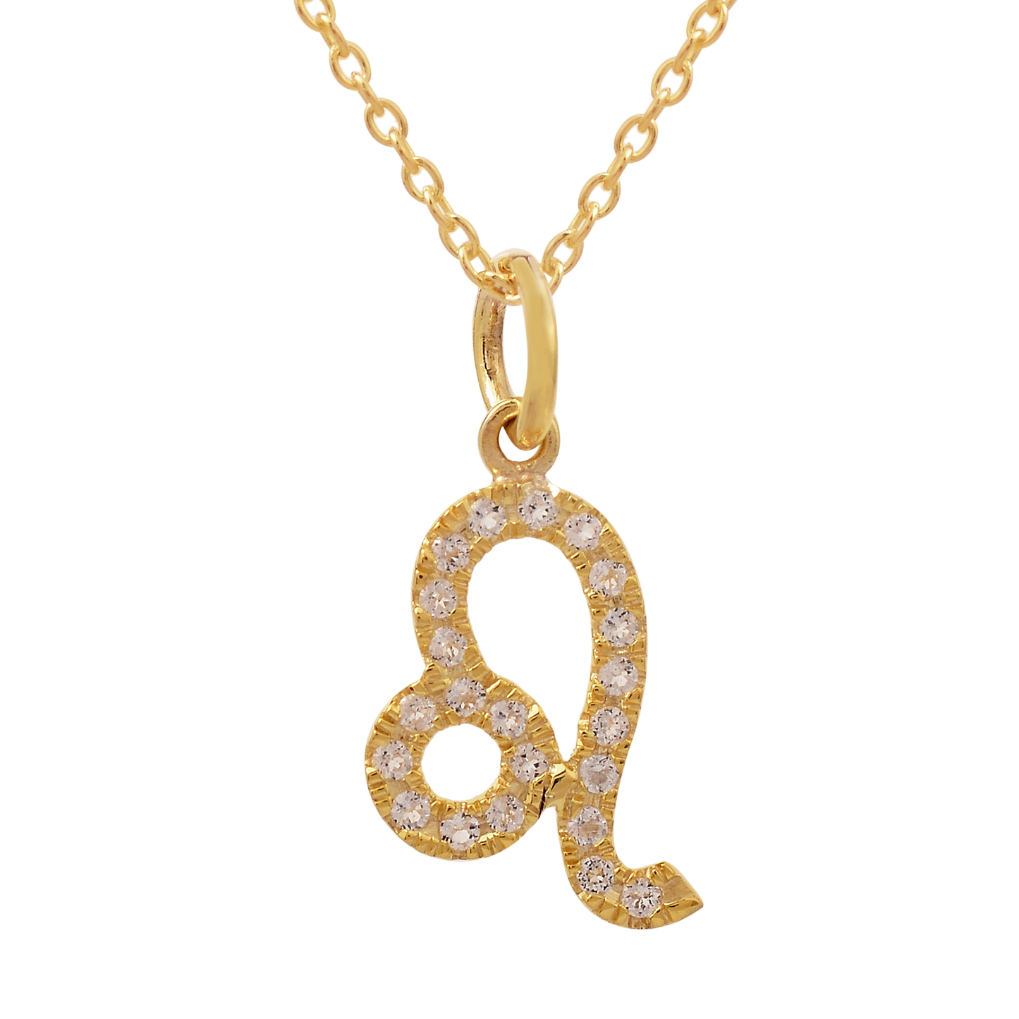 Leo Zodiac Sign Topaz Necklace