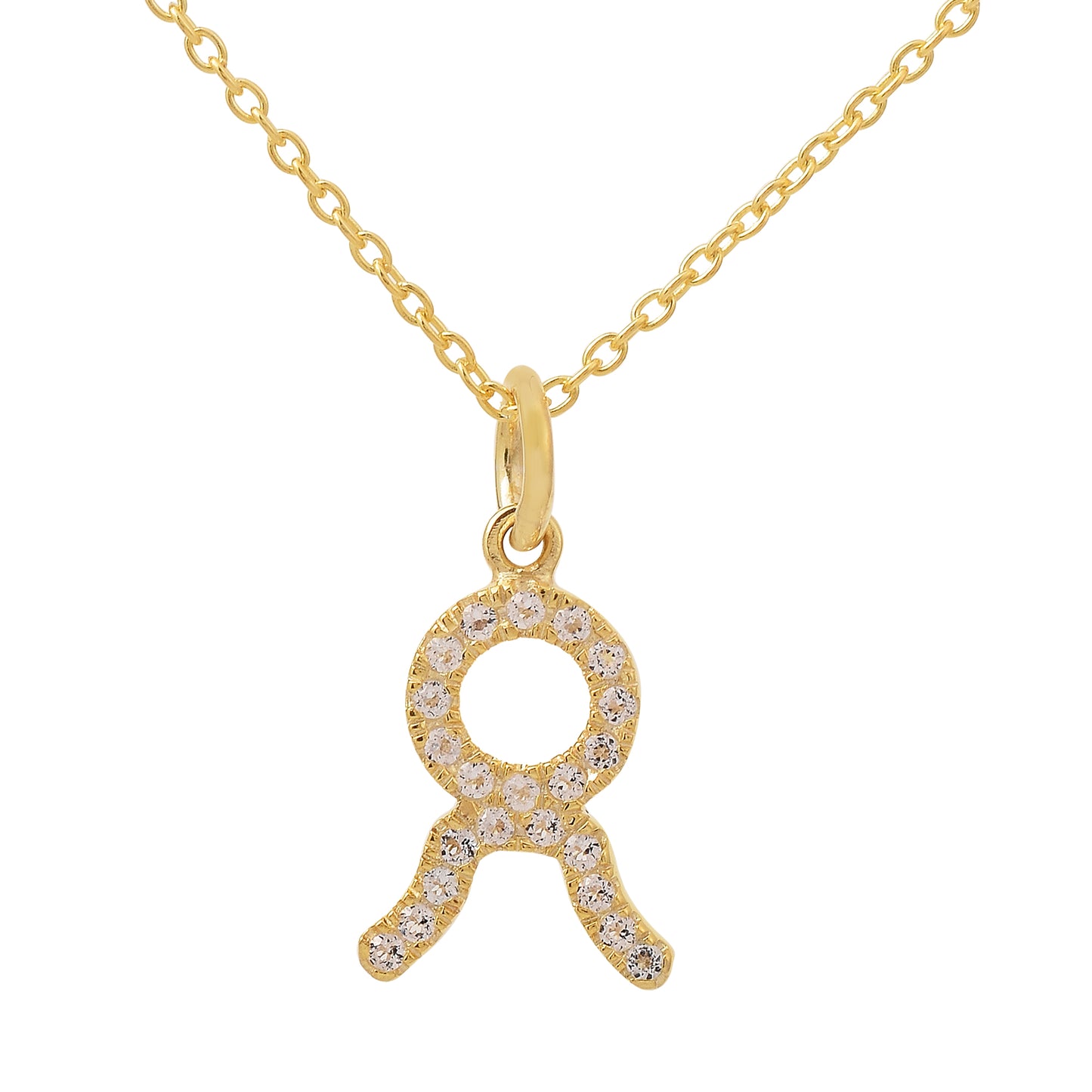 Taurus Zodiac Sign Topaz Necklace