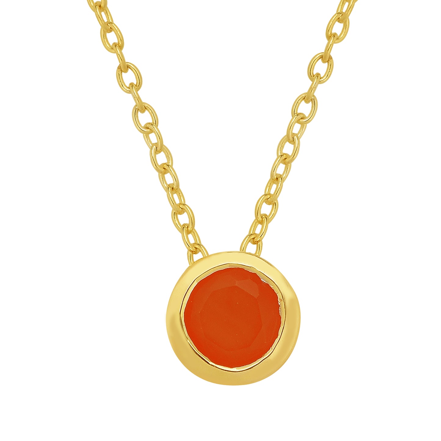 925 Silver Carnelian Gemstone Necklace