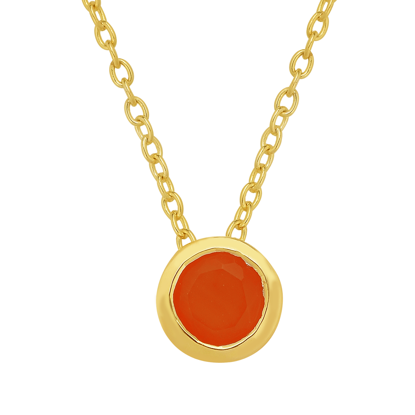925 Silver Carnelian Gemstone Necklace