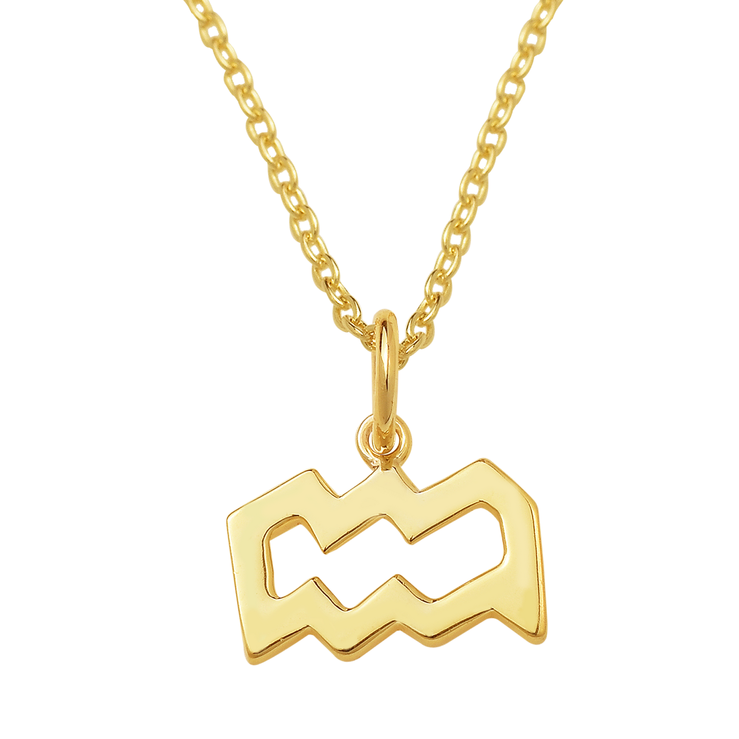 Aquarius Zodiac Sign Necklace