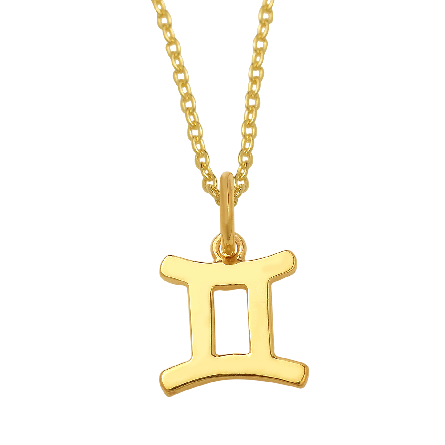 Zodiac Sign Gemini Silver Necklace
