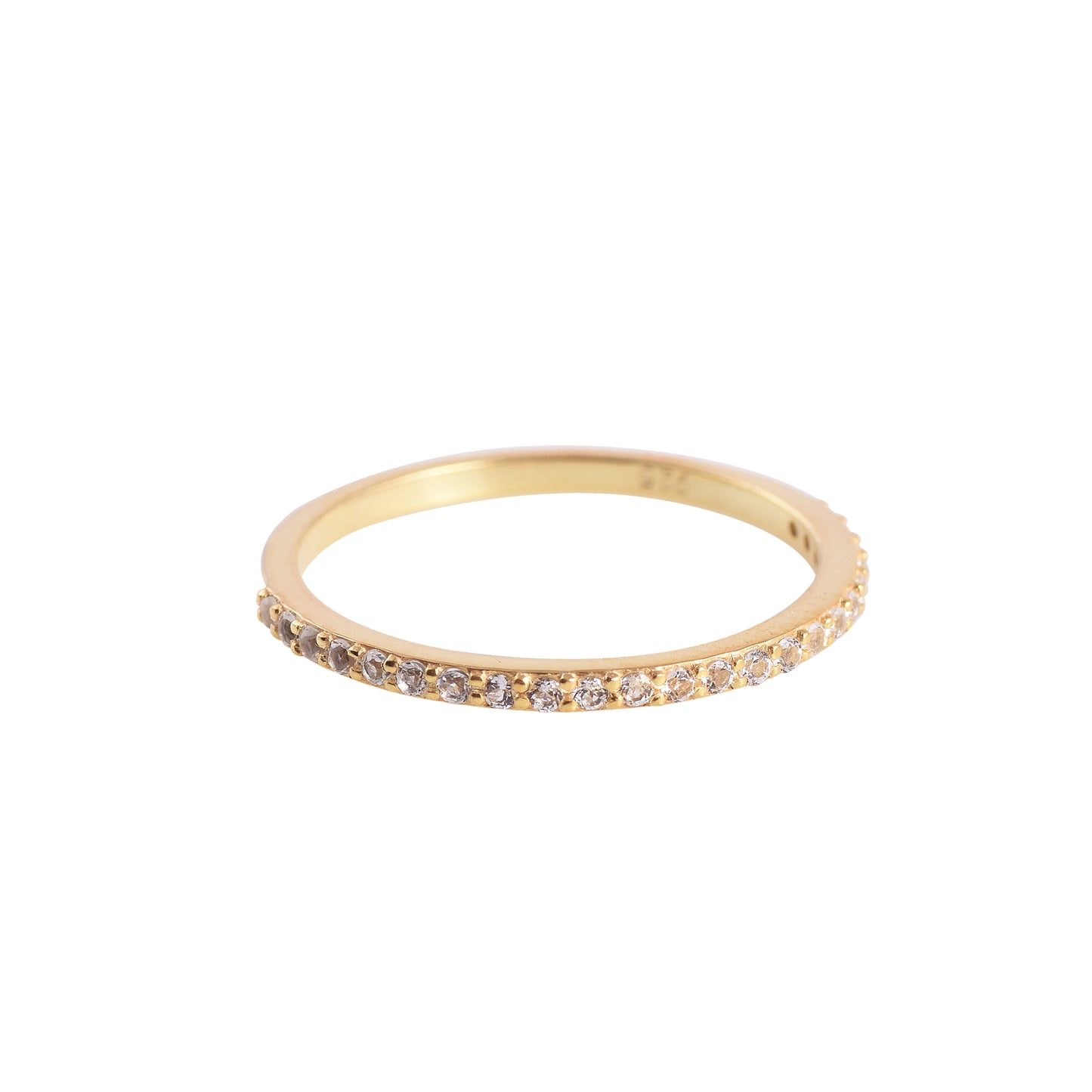 White Topaz stackable Ring