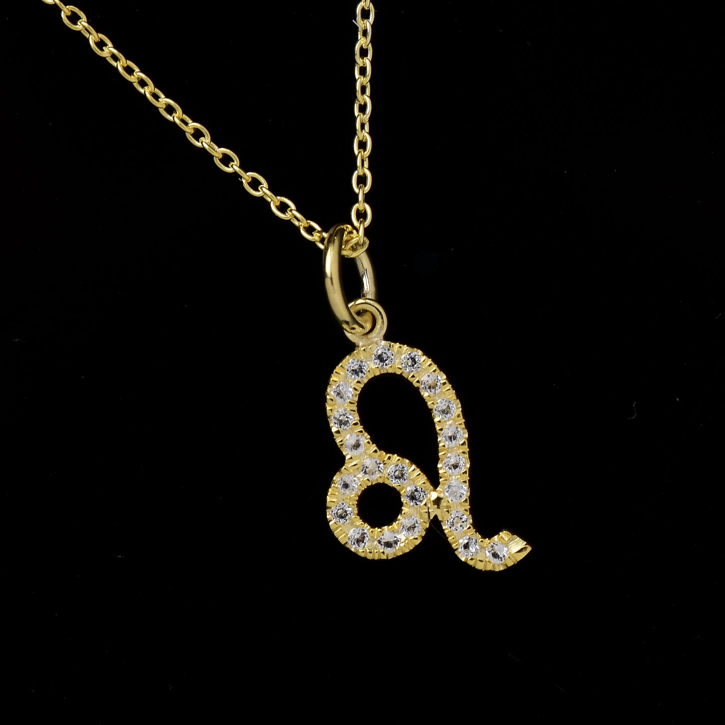 Leo Zodiac Sign Topaz Necklace