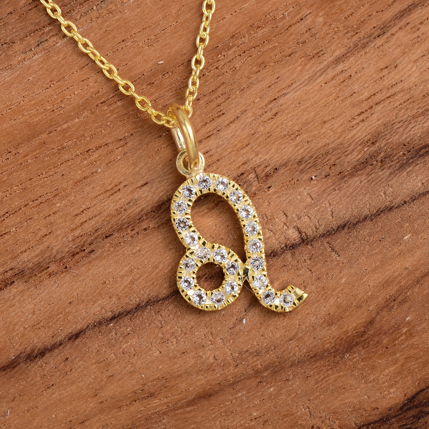 Leo Zodiac Sign Topaz Necklace