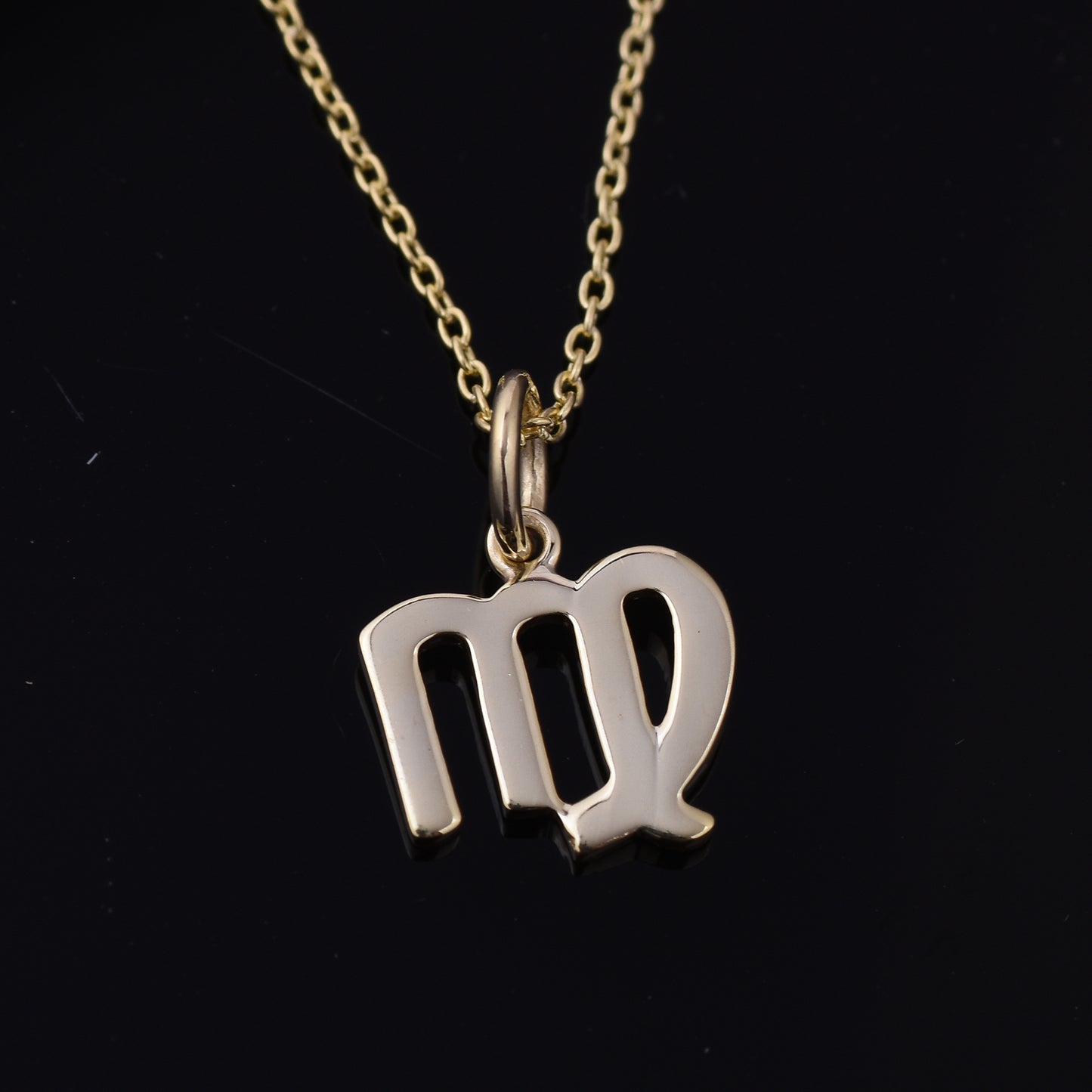 Virgo Zodiac Sign Necklace