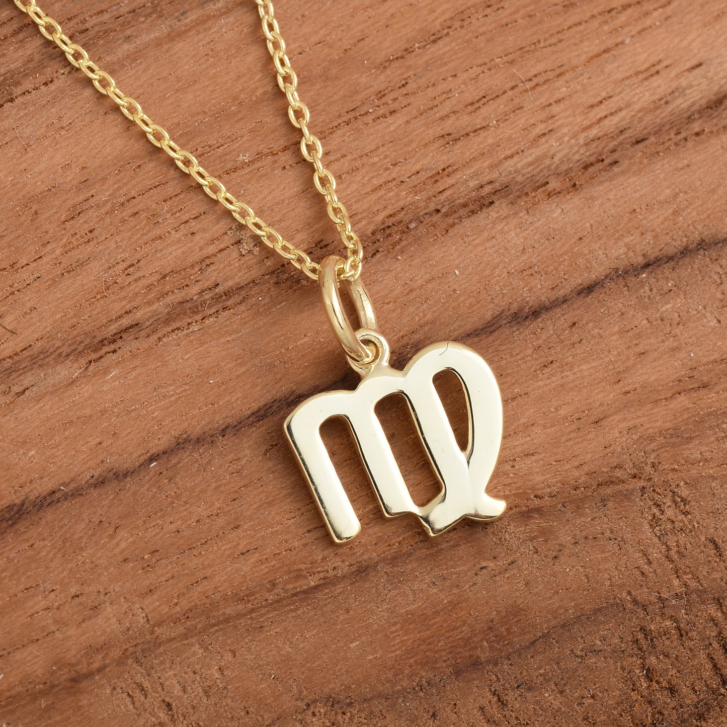 Virgo Zodiac Sign Necklace