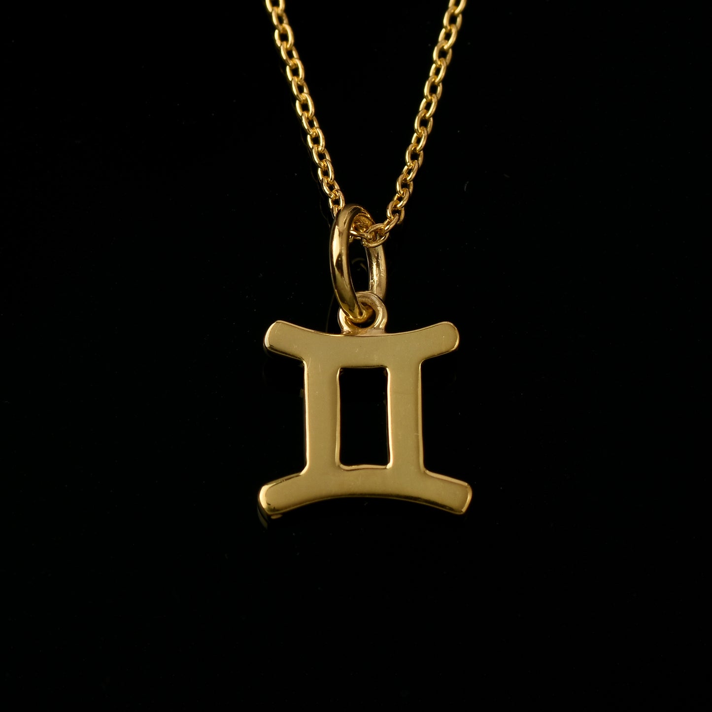Zodiac Sign Gemini Silver Necklace
