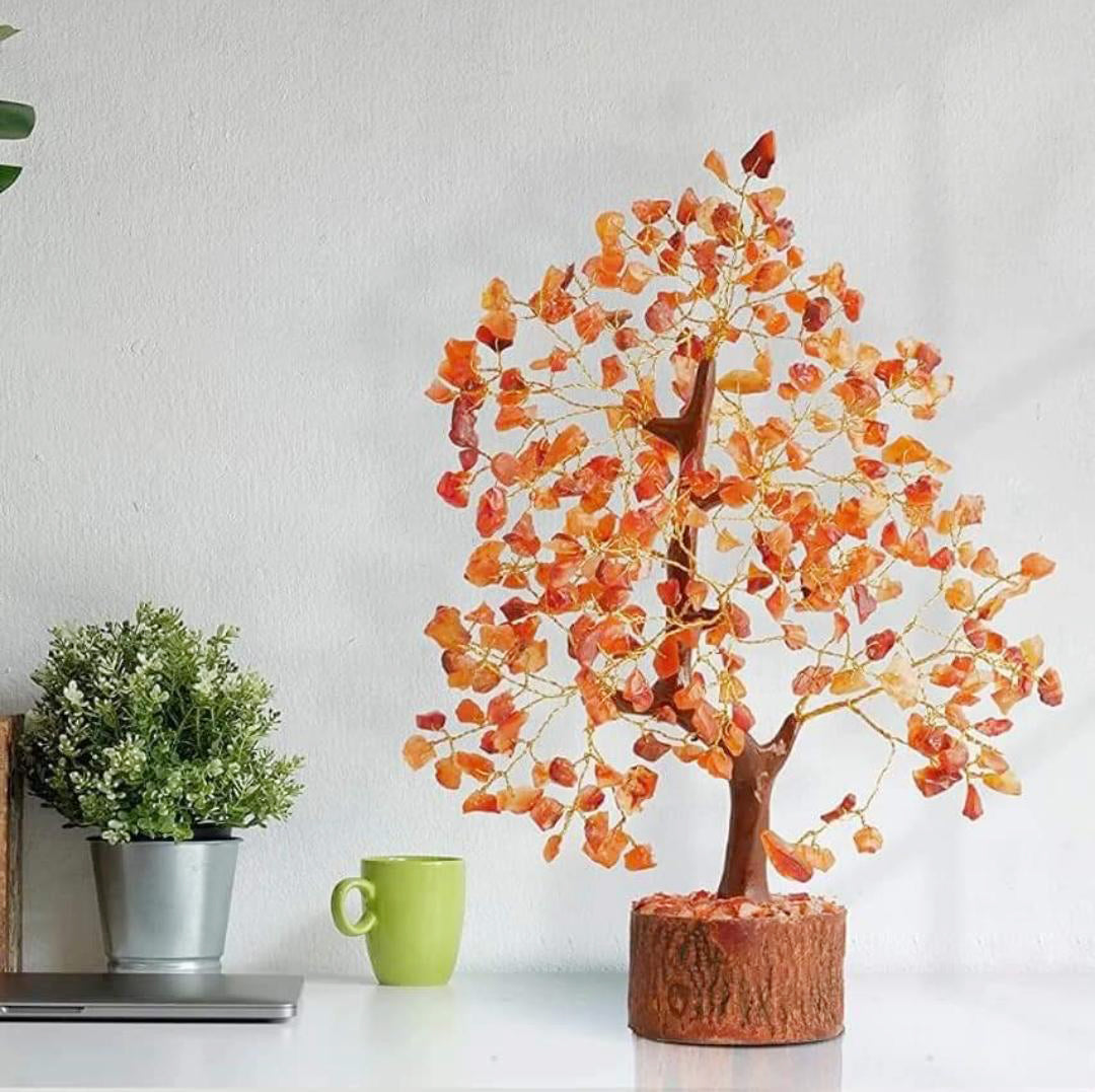 Carnelian Crystal Gemstone Tree Of Life