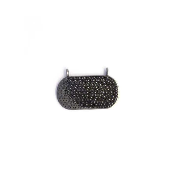Pave Ruby Connector Pendant With Diamonds