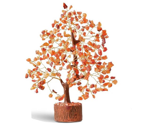 Carnelian Crystal Gemstone Tree Of Life
