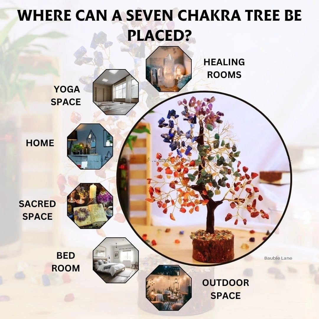 Seven Chakra Crystal Tree 300 Beads (Spiritual Growth)