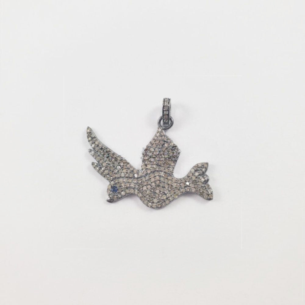 Elegant Birds Diamond Pendant