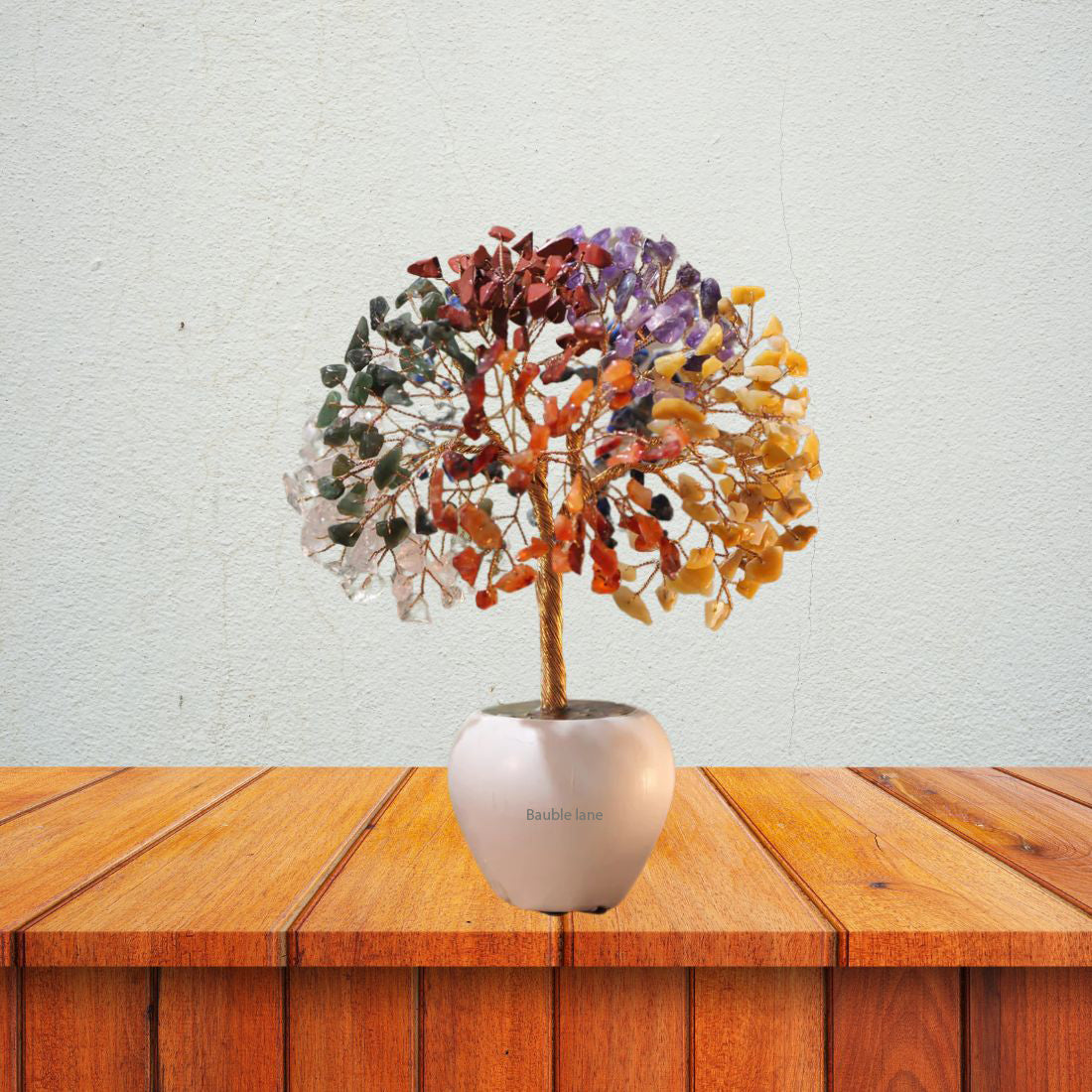 7 Chakra Crystal Healing Stone Tree