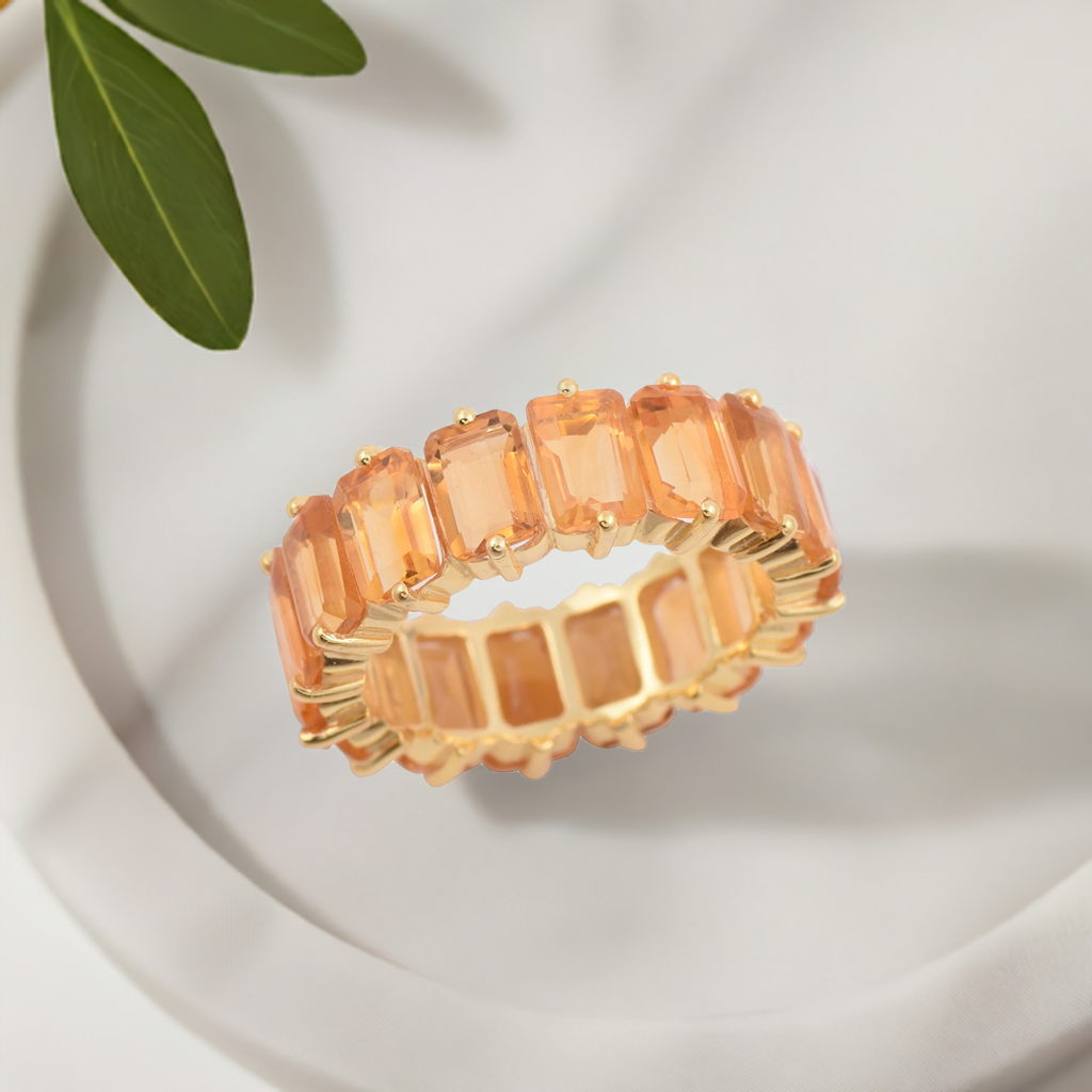 Citrine Eternity Band