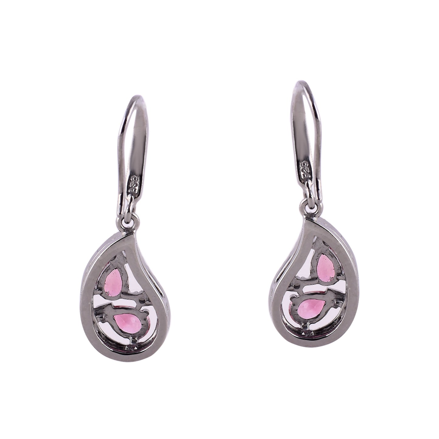 Pink Tourmaline Earrings