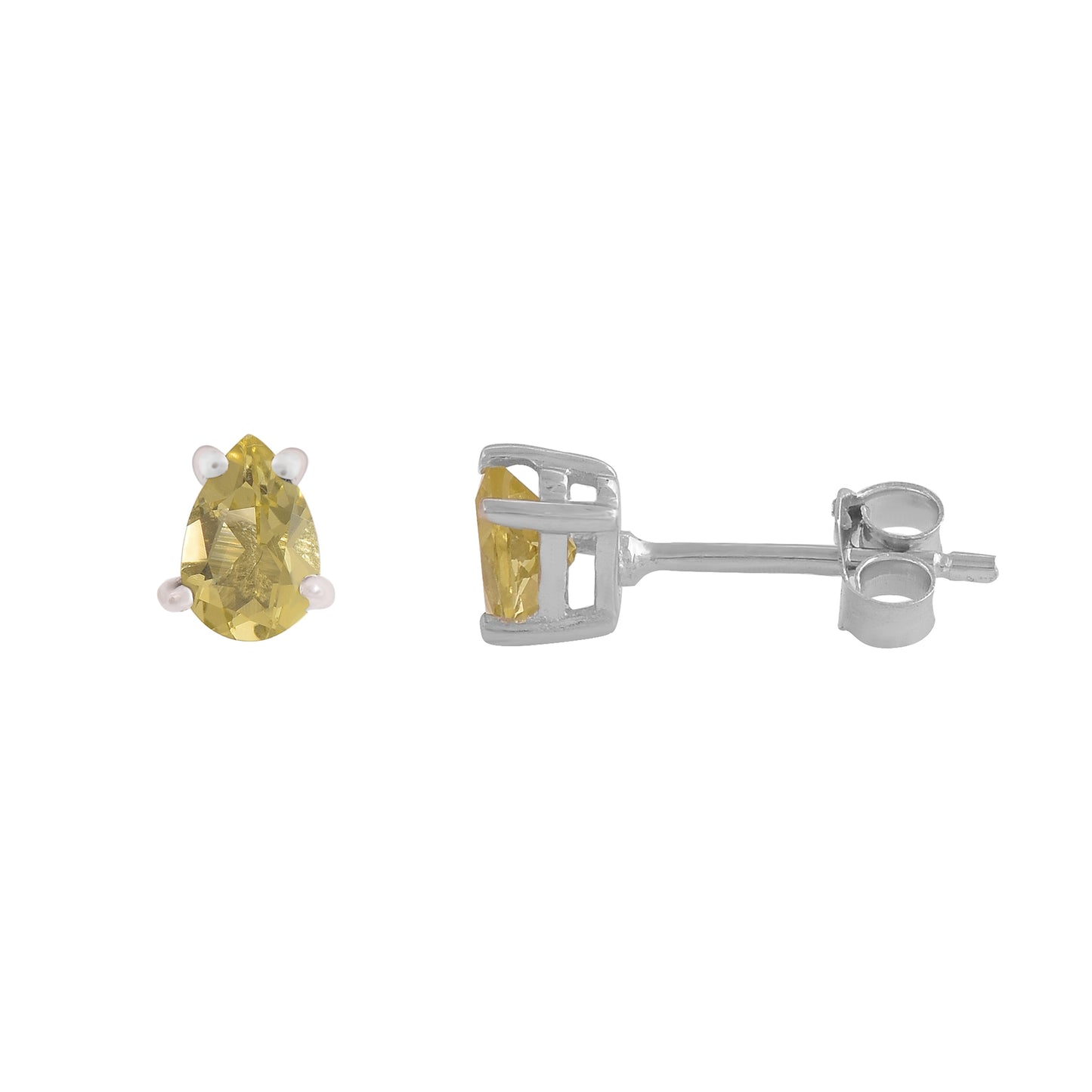 Lemon Quartz Studs
