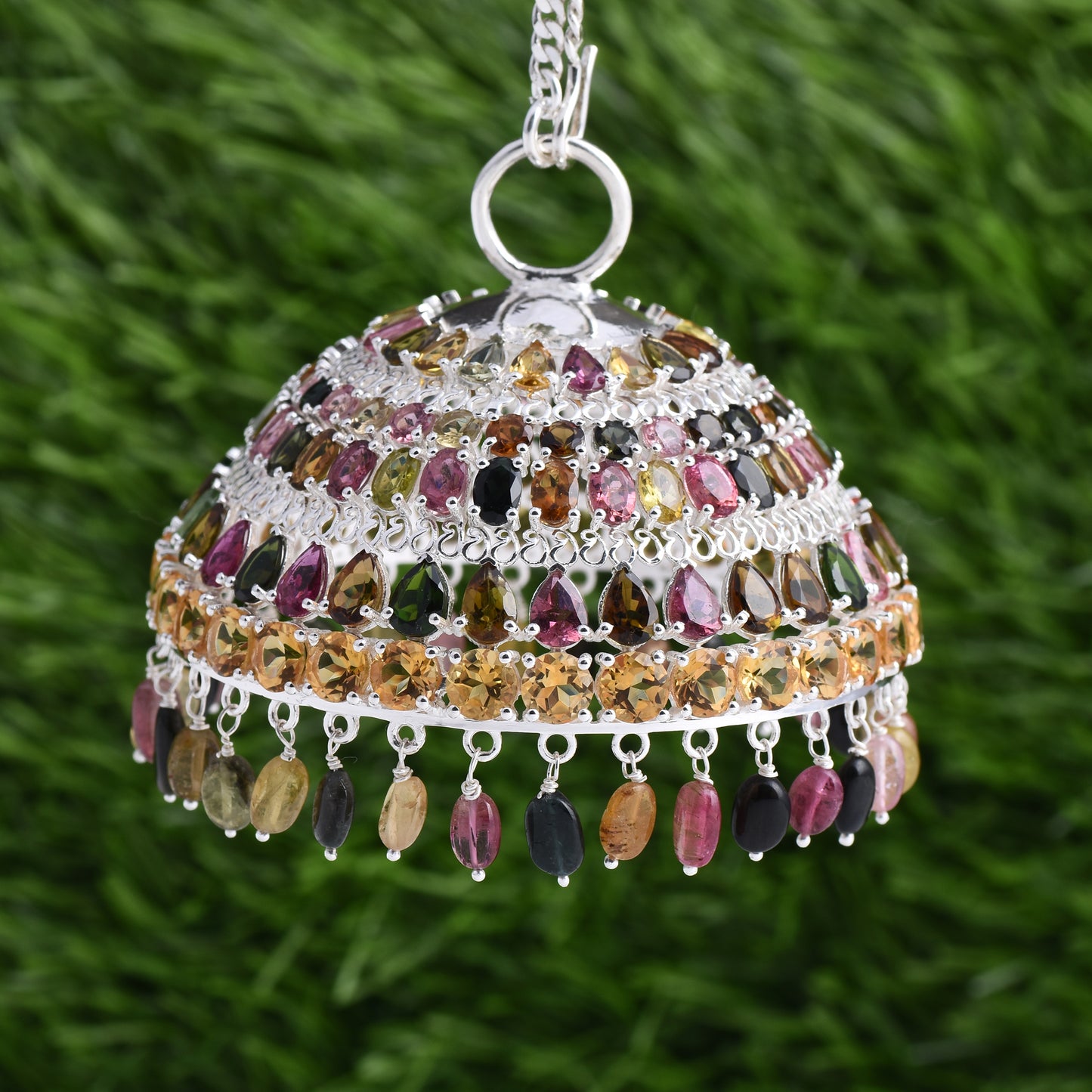 Multi-Tourmaline & Citrine Chhattar