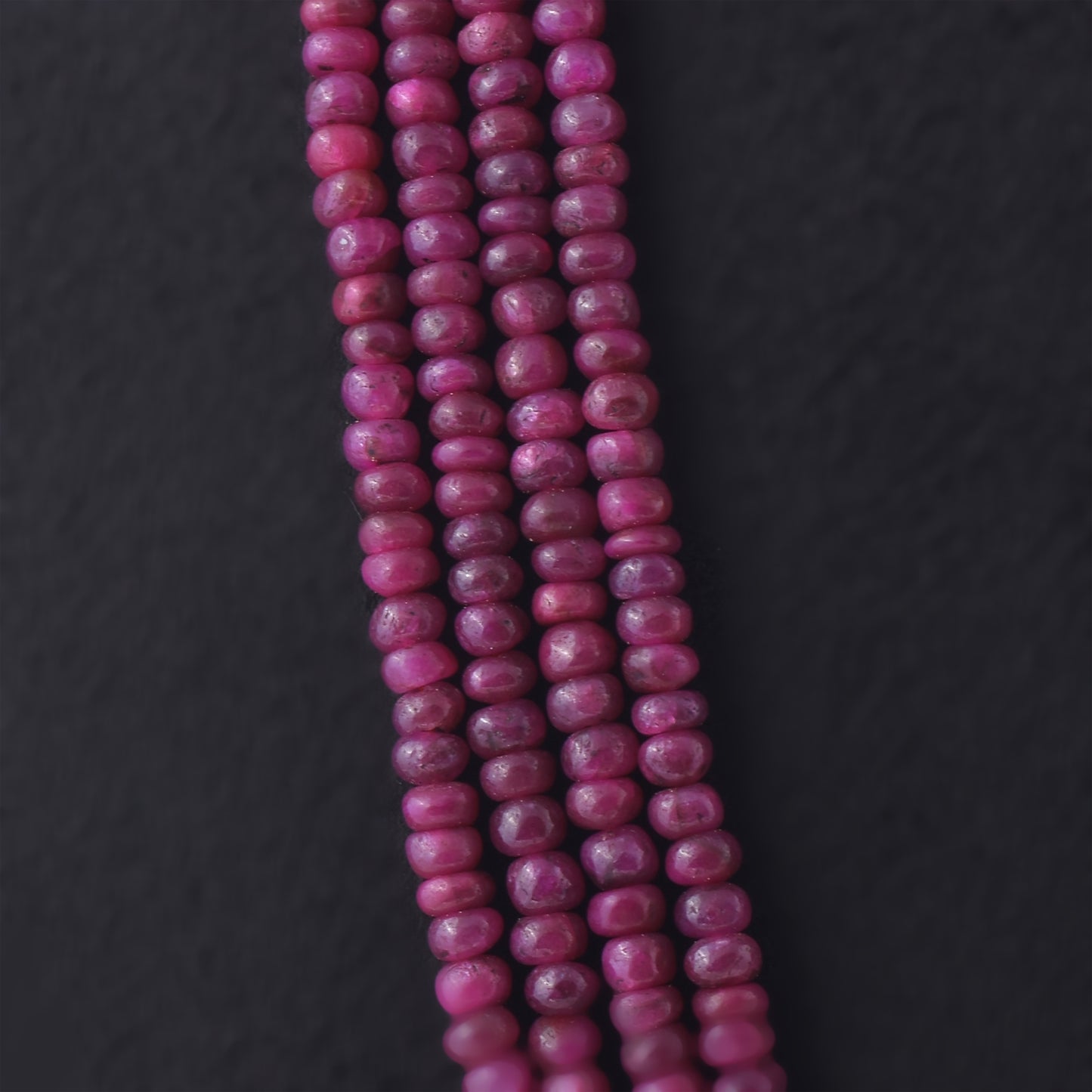 Blushing Ruby Beaded Necklace