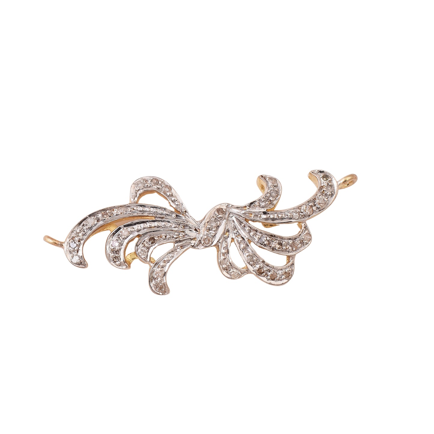 Silver Diamond Connector Pendant