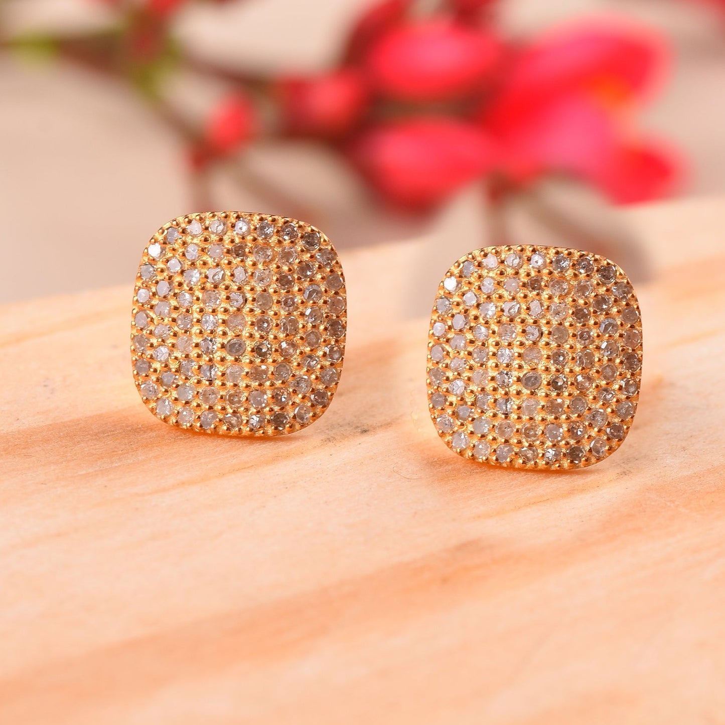 Cushion Diamond Studs