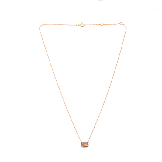 Citrine Diamond Necklace
