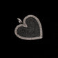 Spinel Diamond Heart Pendant