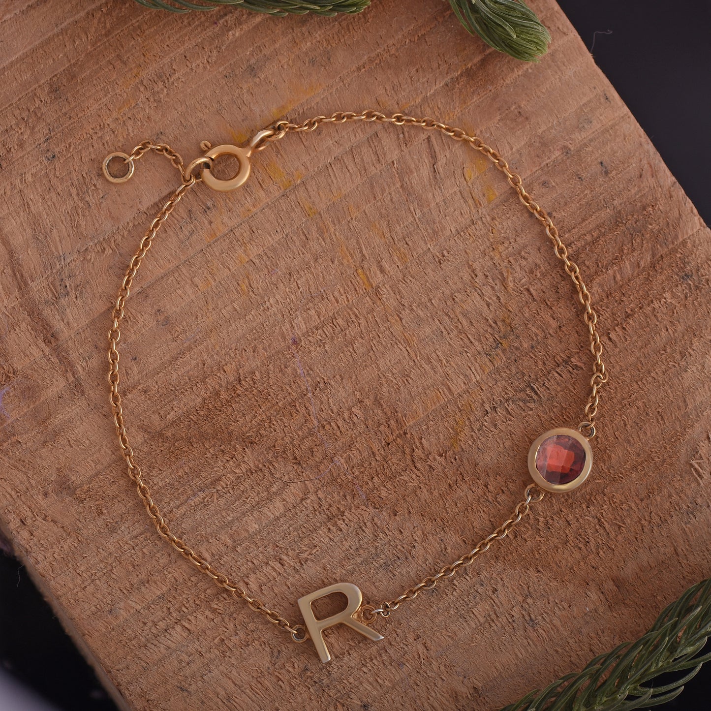R Charm Bracelet