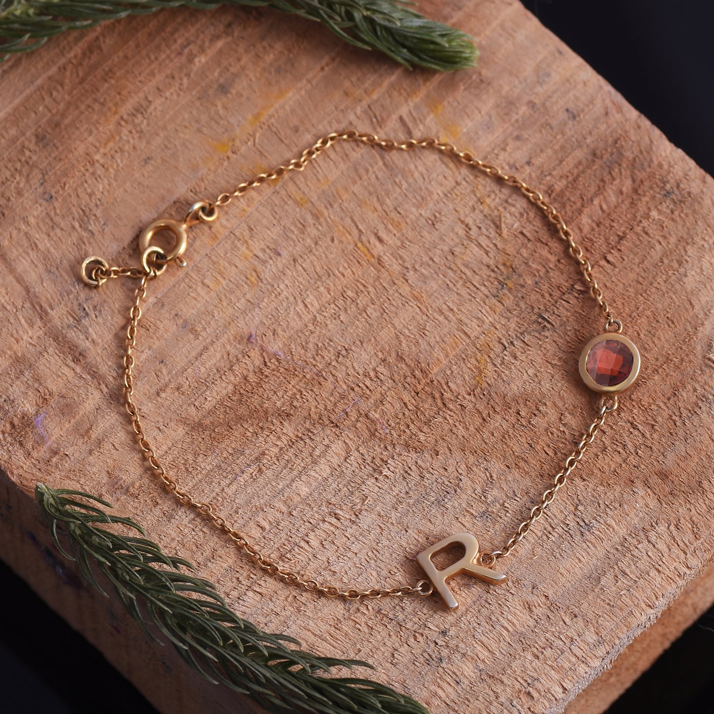 R Charm Bracelet