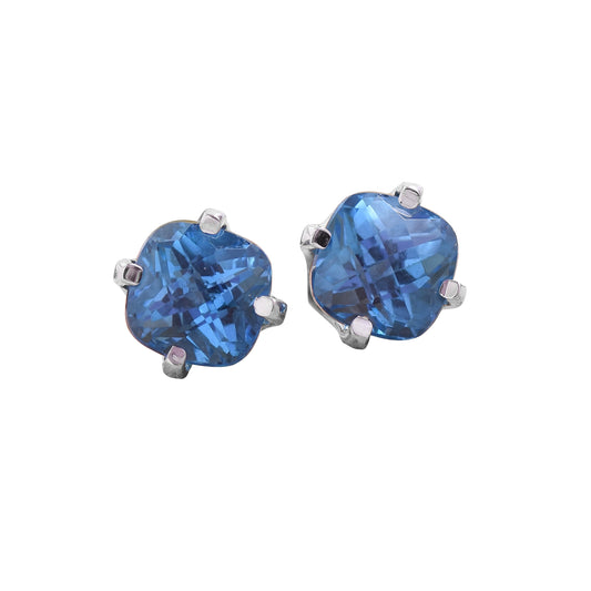 Swiss Blue Topaz Earrings