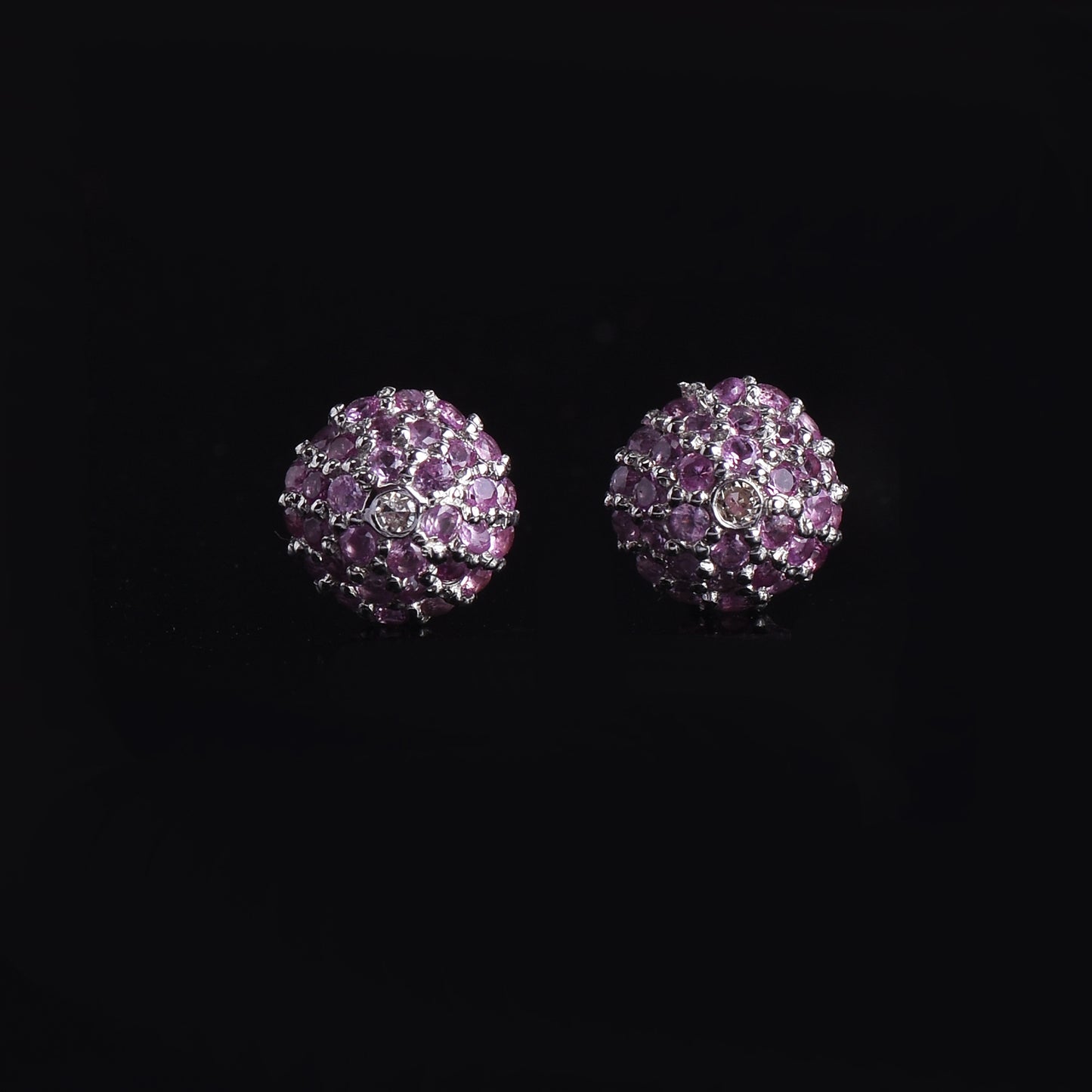 Pink Sapphire Studs