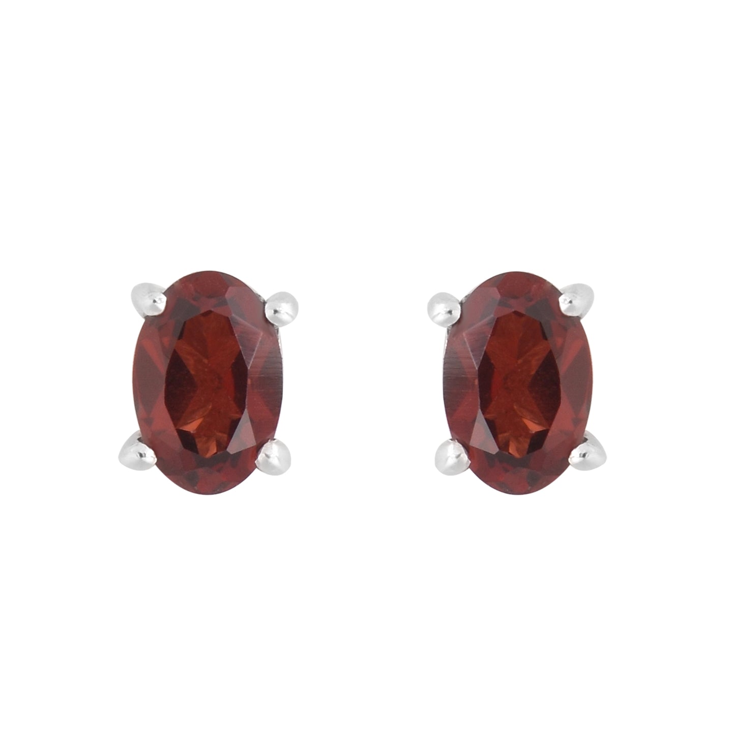 Garnet January Babies Stud Earrings