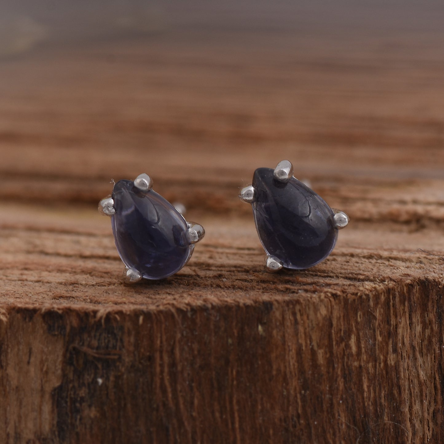 Iolite Studs