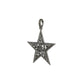 Wishing Star Diamond Baguettes Silver Pendant