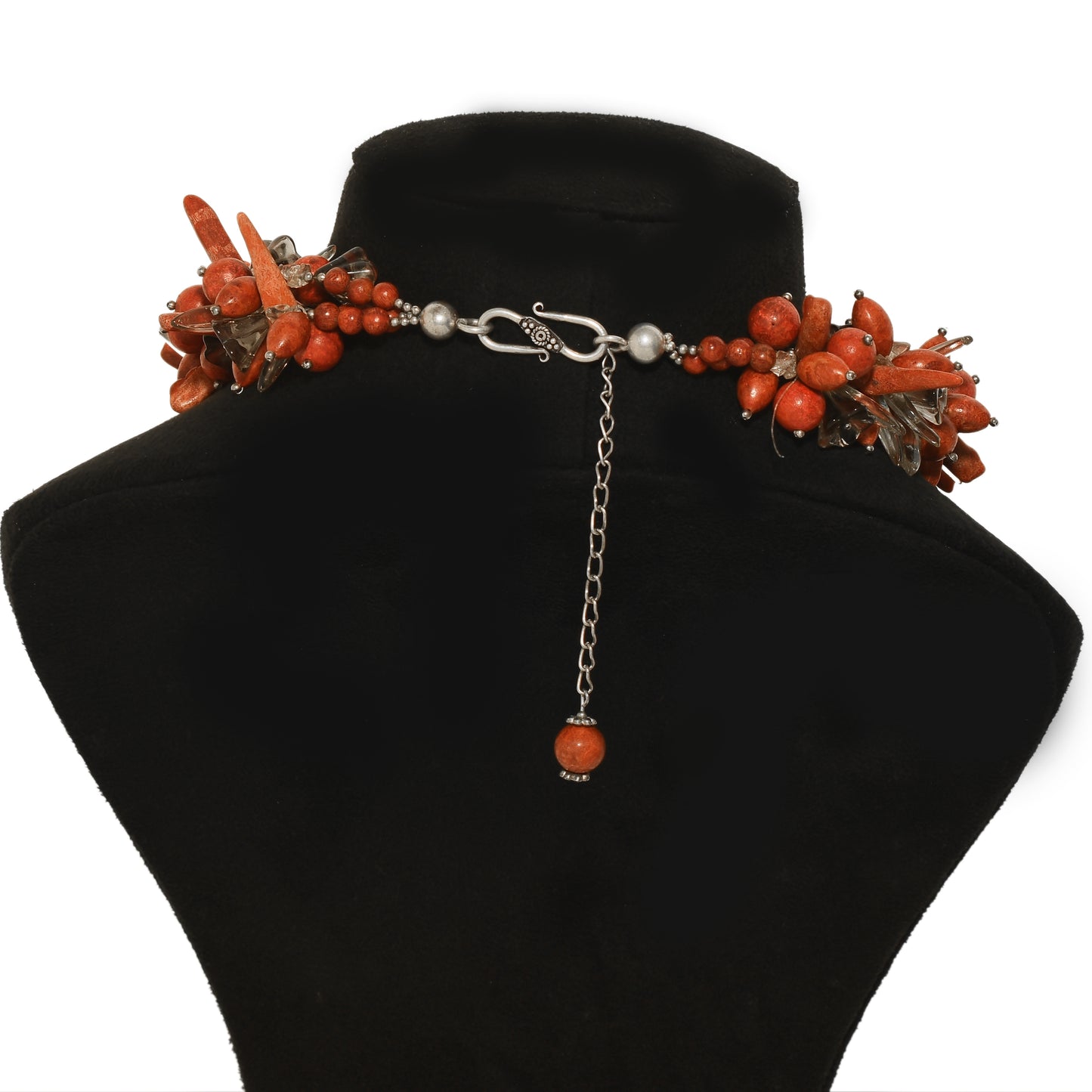Red Gemstone Beaded Designer Necklace