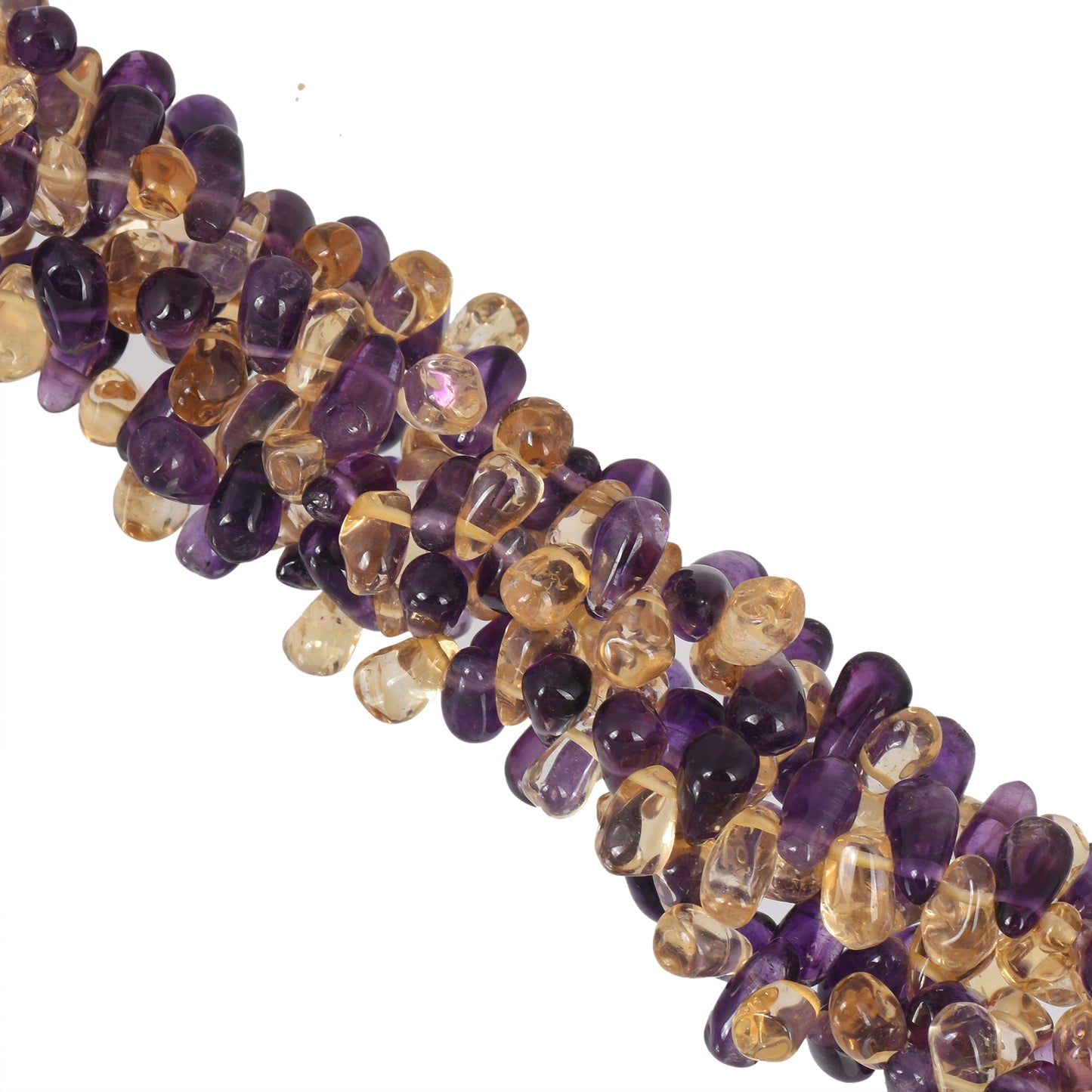 Citrine Amethyst Necklace Set