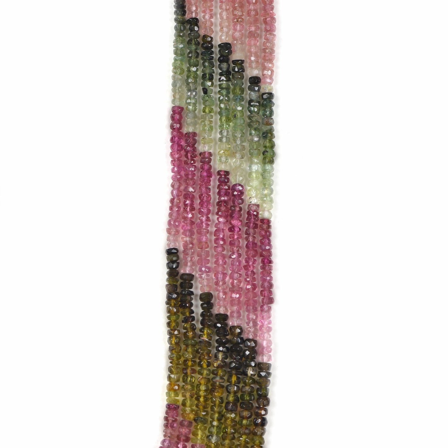 Multi Tourmaline Gemstone Multi Layer Beaded Necklace