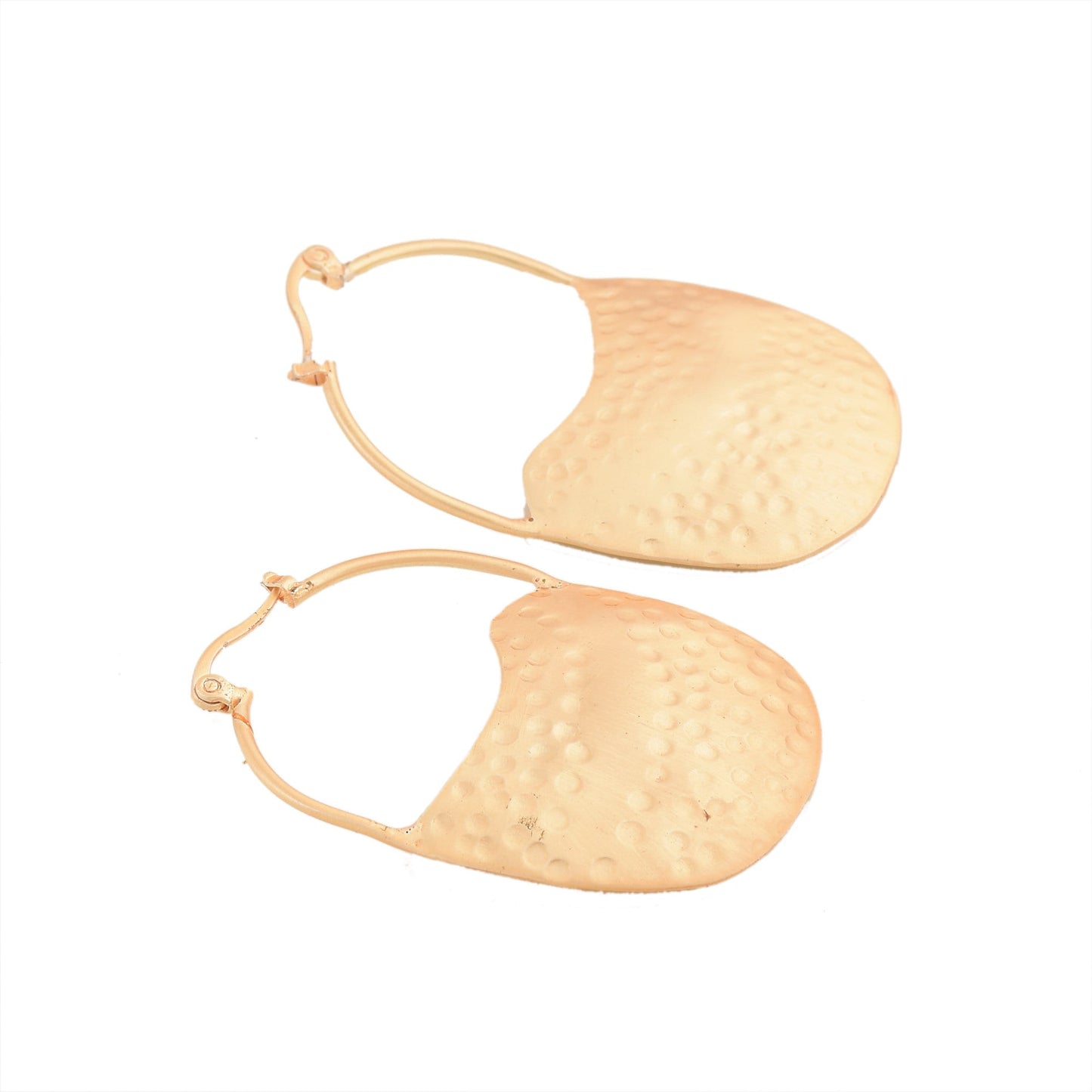 Hammered Textured Hoops