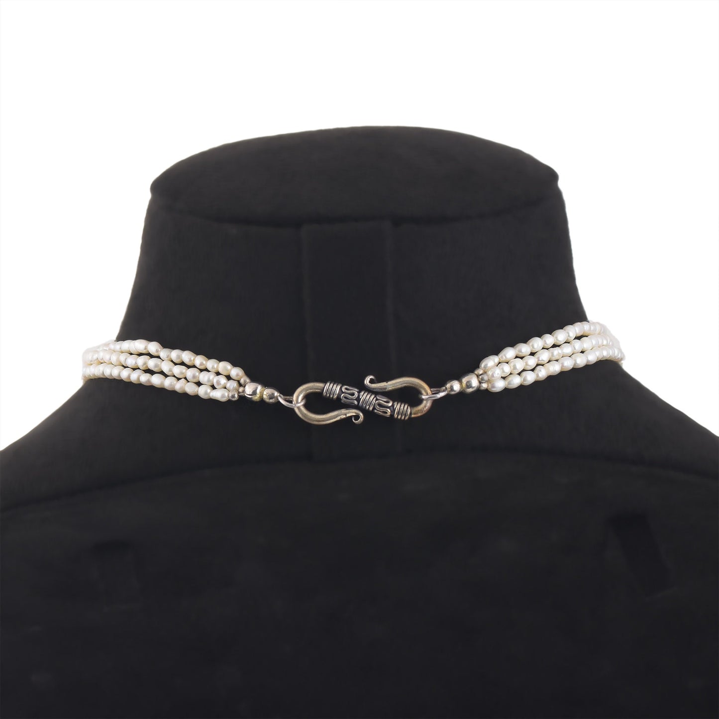Designer Pearl Ruby Beaded Necklace