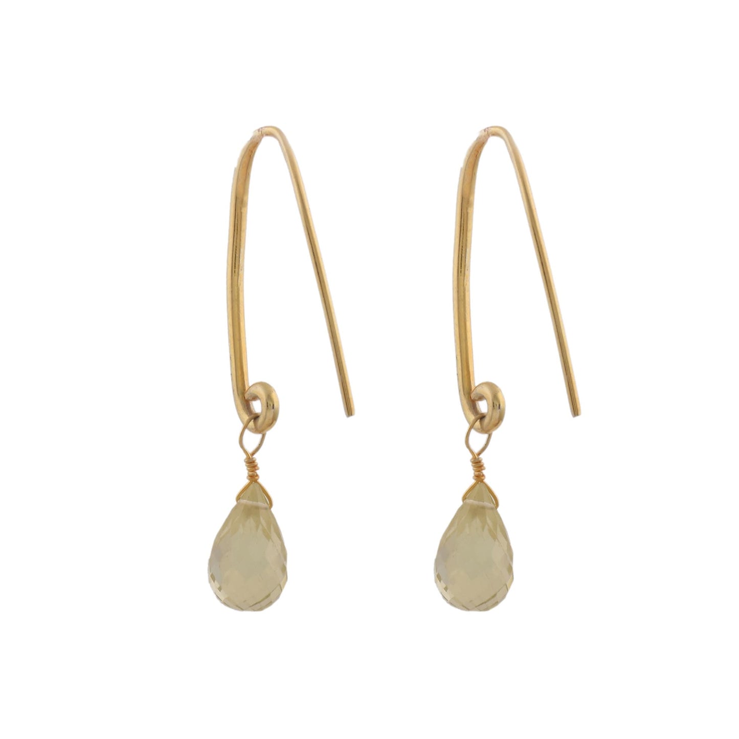 Lemon Quartz Drop Earrings