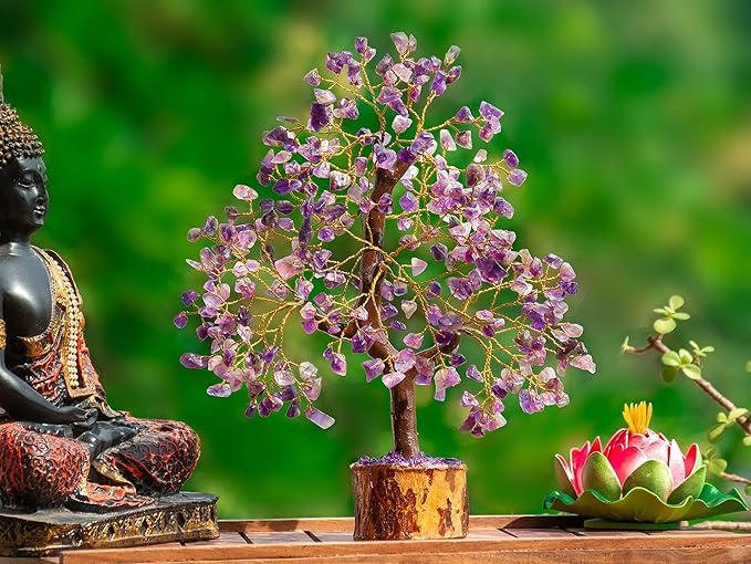 Amethyst Crystal Stone Tree