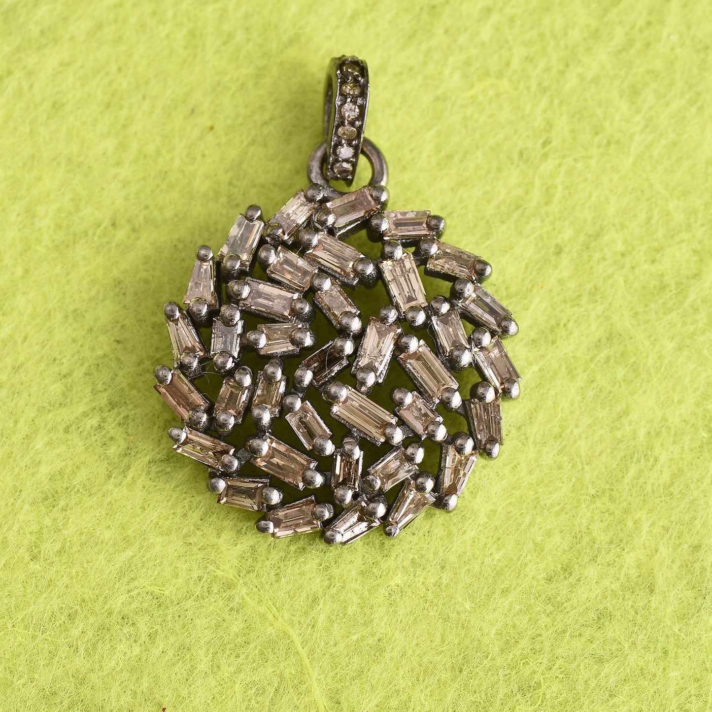 Diamond Flower Pendant
