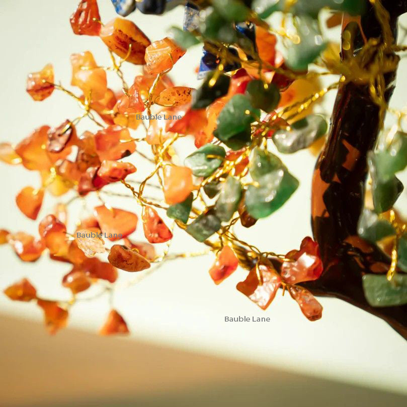 7 Chakra Tree - Spiritual Bonsai Tree With Gemstone