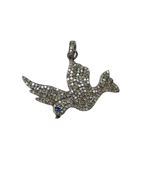 Elegant Birds Diamond Pendant
