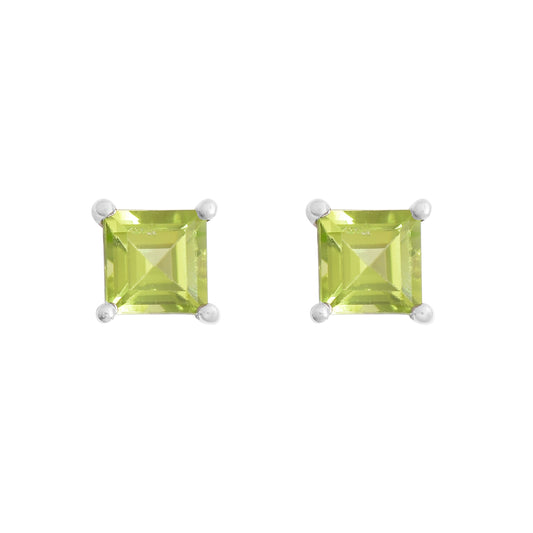 August Peridot Studs