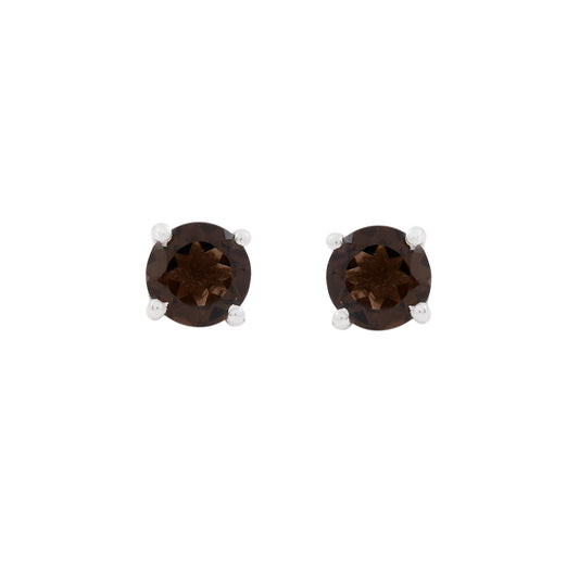 Smoky Quartz Studs