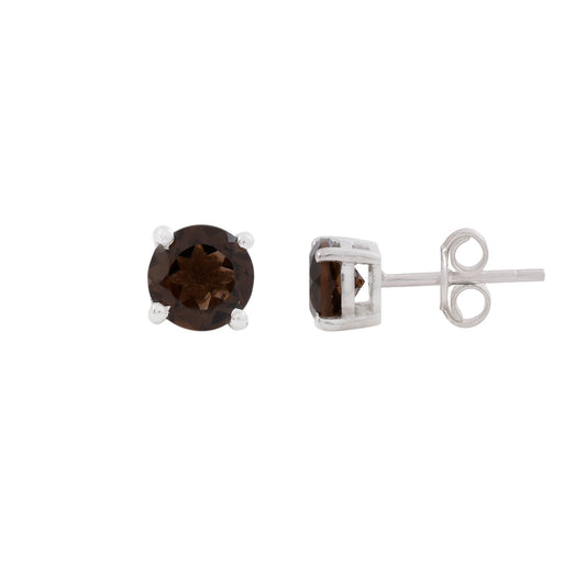 Smoky Quartz Studs