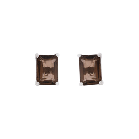 Smoky Quartz Studs