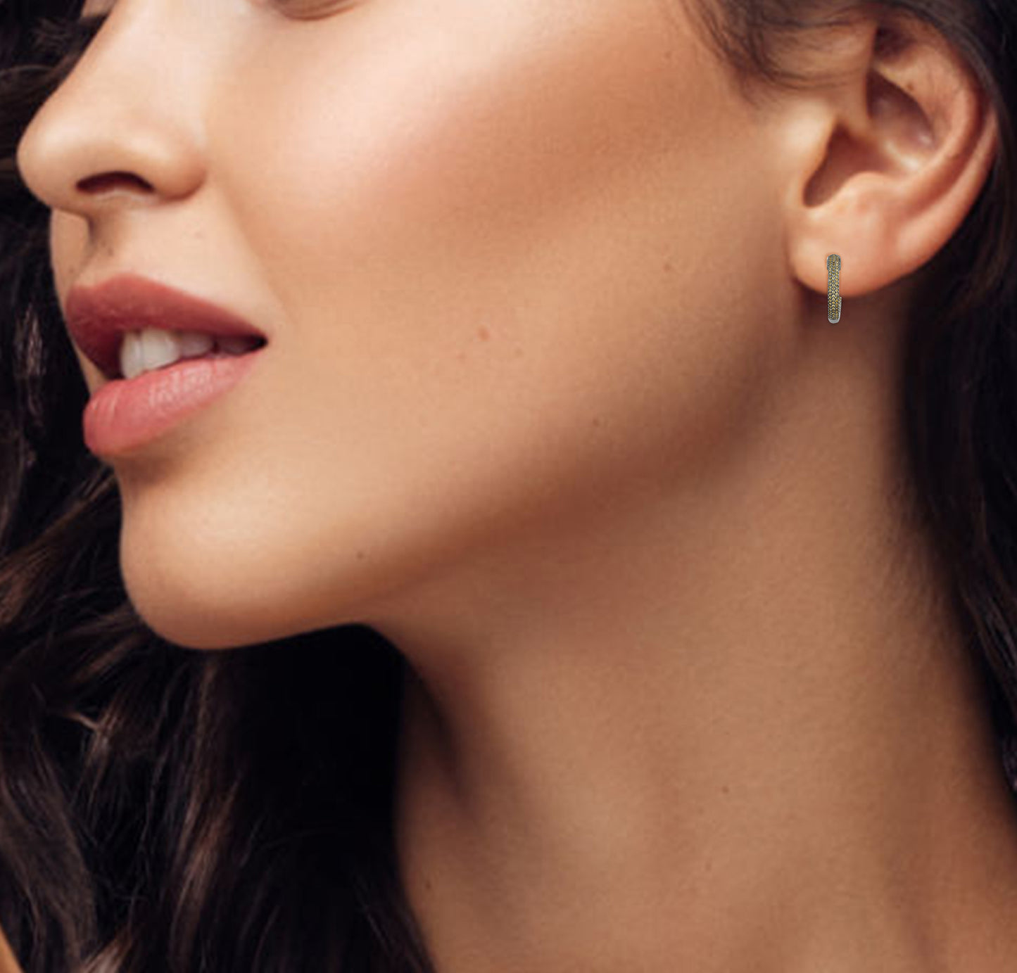 Yellow Sapphire Huggies